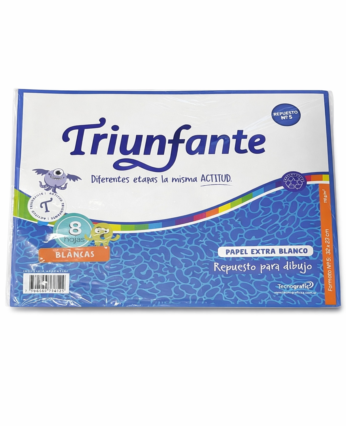 Repuesto Para Dibujo Triunfante Nº5 8 Hojas